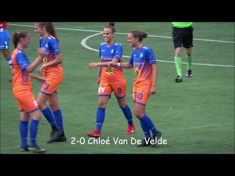 Oefenmatch KAA Gent Ladies A-Club Brugge Vrouwen A 6-1, 27-07-2018
