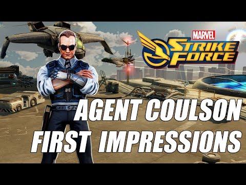 Agent Coulson Rank up, First Impressions & Gameplay - Marvel Strike Force