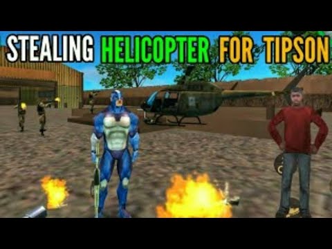 Rope Hero : Vice Town (Find the helicopter in secret Army Base) । Android Gameplay