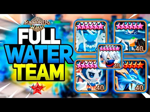 Full WATER Team vs ALL in Summoners War
