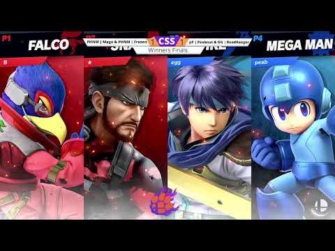 CSS 28 Doubles - WF - Mage & Frozen (Falco/Snake) vs. Peabnut & ReadRanger (Mega Man/Ike) - SSBU