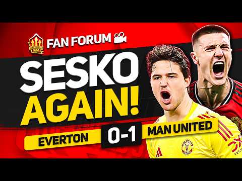 Lammens MOTM! HUGE Win! Everton 0-1 Man United | LIVE Fan's Forum