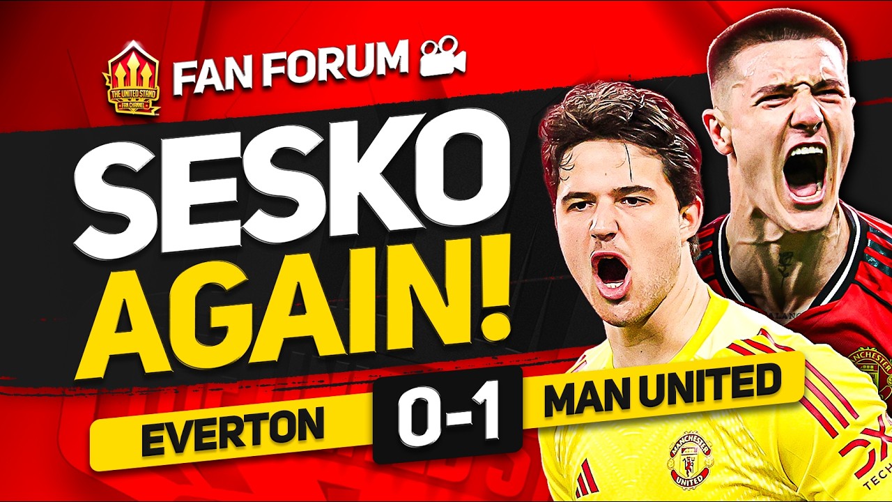 Lammens MOTM! HUGE Win! Everton 0-1 Man United | LIVE Fan's Forum