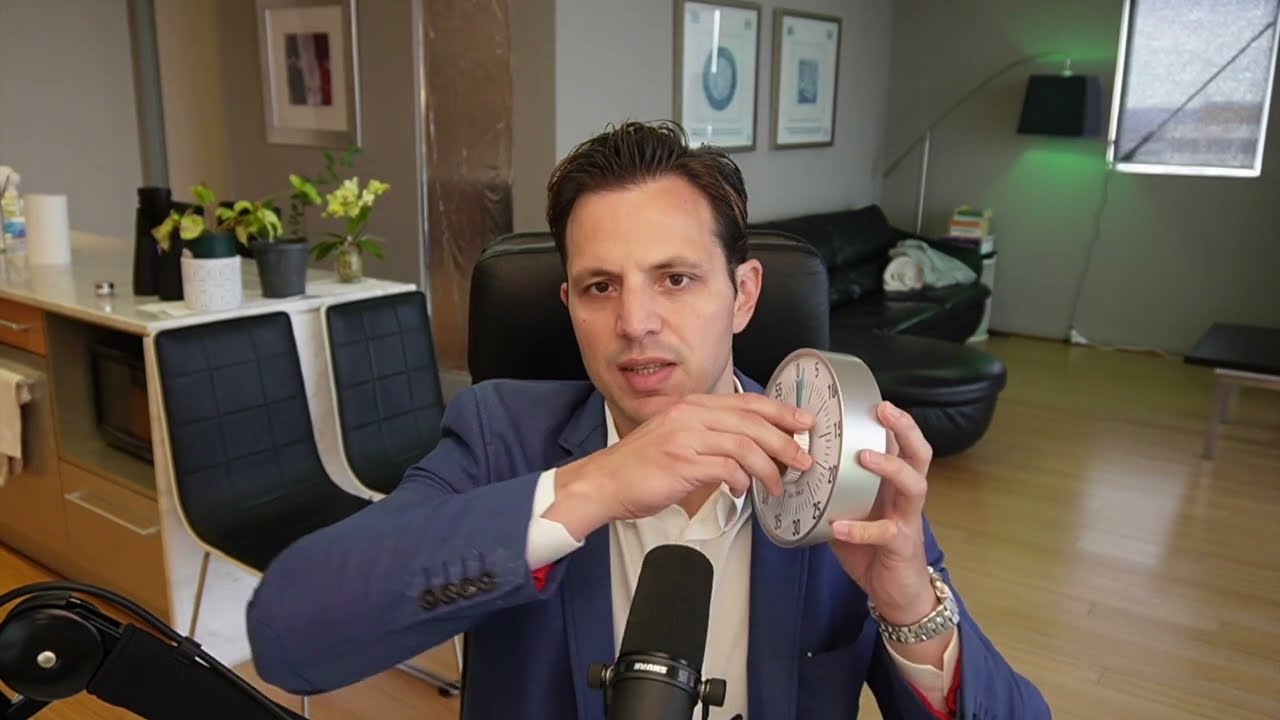 Secura 60-Minute Visual Timer 6-Inch Mechanical Countdown Timer