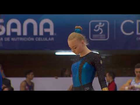Valeria Yarmolenko UKR FX @ Abierto de Gimnasia 2017