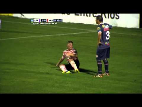 Gol de Noriega. Atlético Paraná 2 - Los Andes 1. Fecha 35. B Nacional 2015. FPT