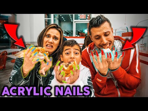 OUR FAMILY GOT SUPER LONG ACRYIC NAILS!! **GONE WRONG** | The Royalty Family