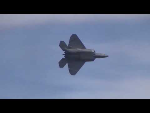 F 22 demo practice - 2022 Heritage Flight Conference