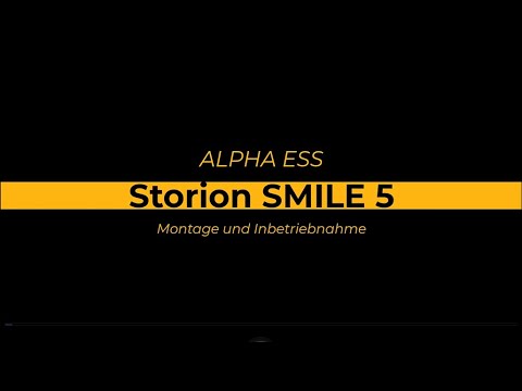 German Version: AlphaESS SMILE 5 Installation and Setting