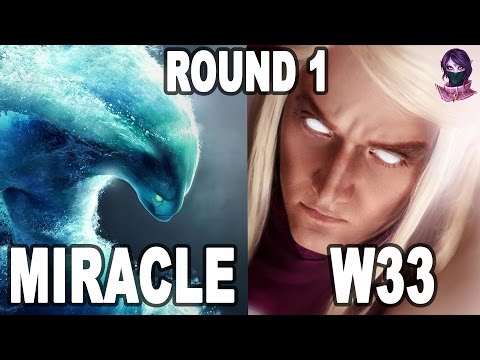 Miracle vs w33, Morph vs Invoker Round 1 #dota2