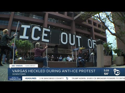 Protesters continue weekly demonstrations against ICE enforcement in San Diego