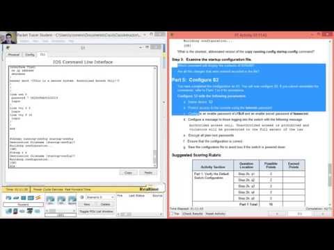 2.2.3.4 Packet Tracer - Configuring Initial Switch Settings