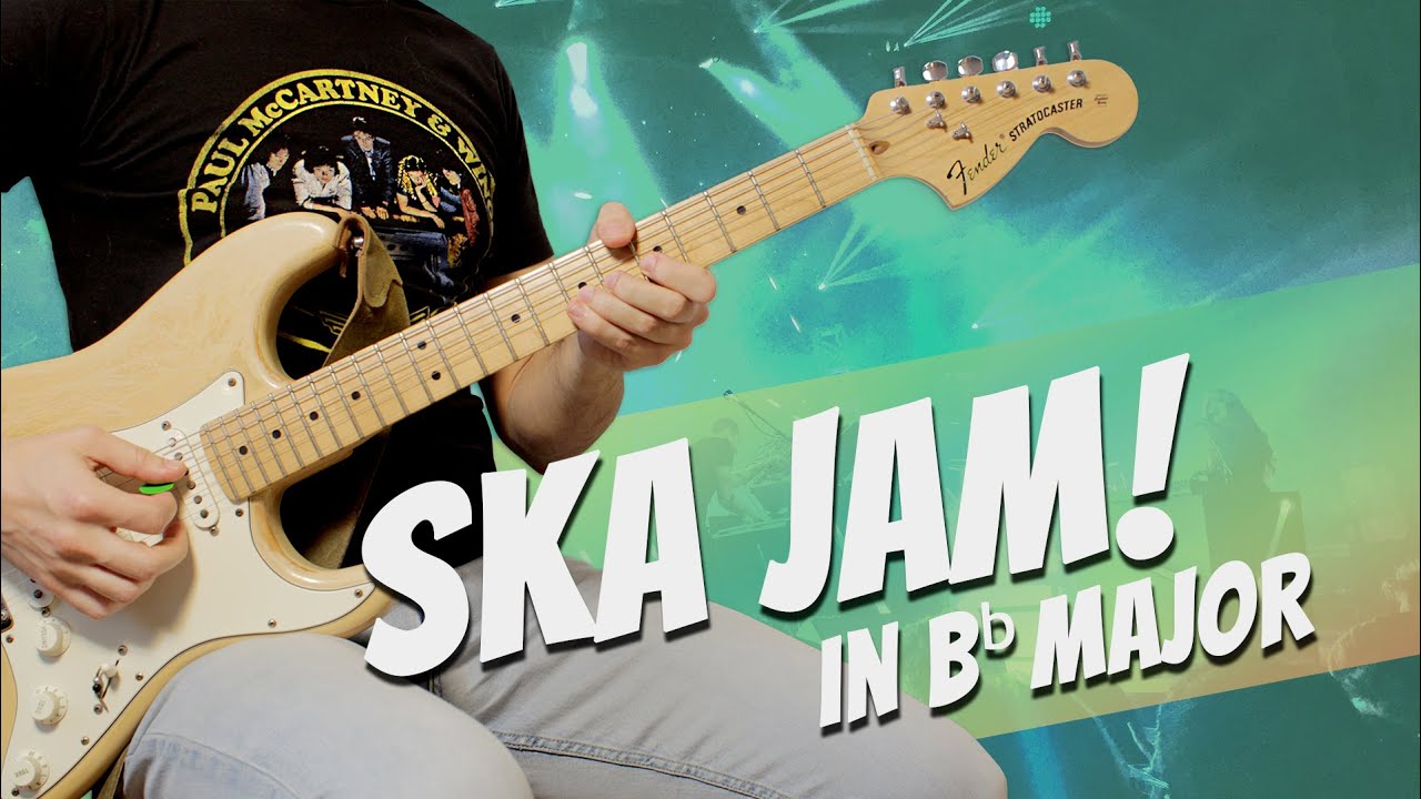 Ska Backing Track - B Flat Major - 132.5 BPM - Jam for Guitar, Trumpet, Trombone, Sax, Brass and +