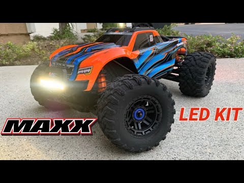 TRAXXAS MAXX LED KIT INSTALL!!