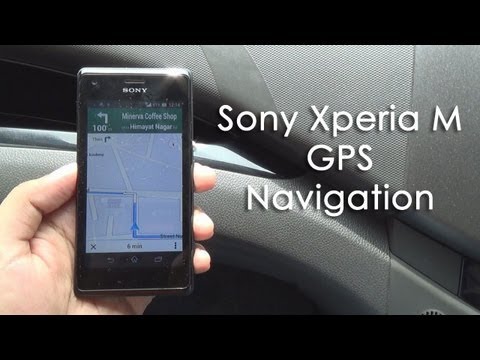 Sony Xperia M GPS Navigation via Google Maps