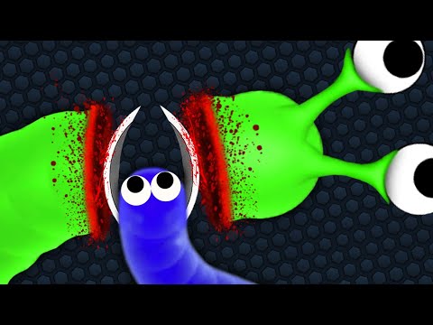 Slither.io Best Tiny Hacker Snake Trolls Giant Snakes - Epic Slitherio Gameplay