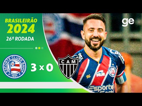 Gols e lances de Bahia x Atlético Mineiro