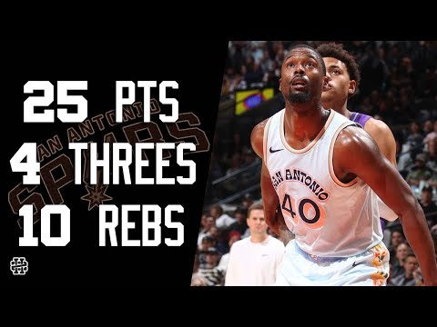 Harrison Barnes 25 pts 4 threes 10 rebs vs Jazz 24/25 season