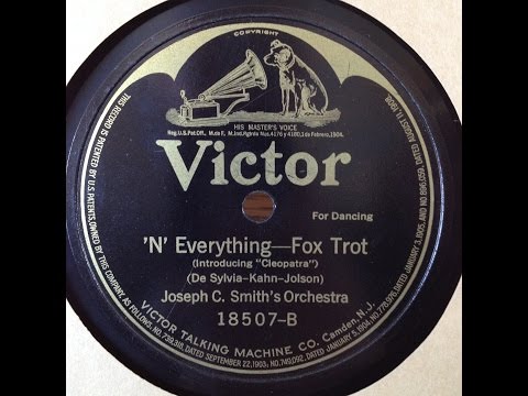 Joseph C. Smith  "'N' Everything" 1918 Victor 18507-B Jazz Foxtrot 78 Batwing