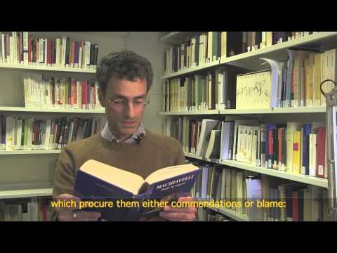 Frosini on Machiavelli's 'The Prince', Dedicatory Letter, Italian with English subtitles