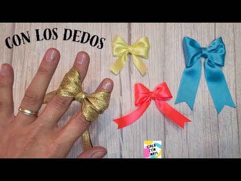 🎀 🖐 CÓMO HACER MOÑOS CON LOS DEDOS - Fáciles y rápidos