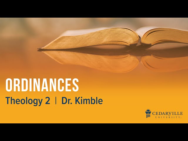 Thumbnail for video titled: Theology II: Ordinances