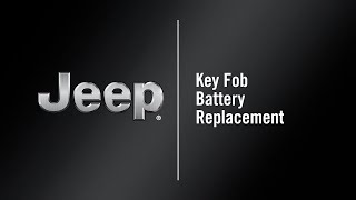 Key Fob Battery Replacement | How To | 2021 Jeep Grand Cherokee