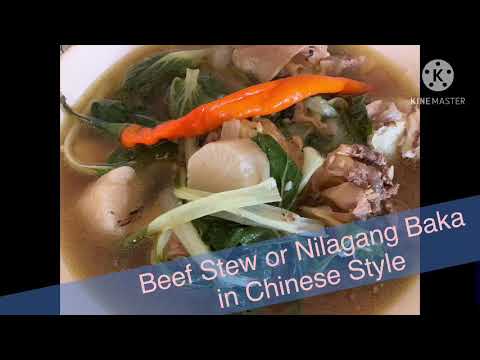 Nilagang baka or beef stew in Chinese style