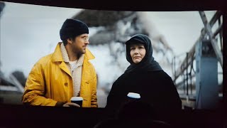 Project Hail Mary (2026). Grace and Stratt have a short lived moment. Blast scene.
