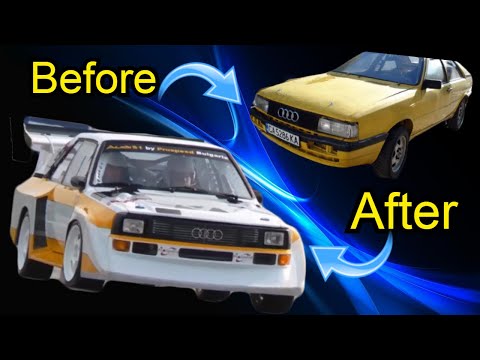 Restoration Audi quattro s1 time lapse
