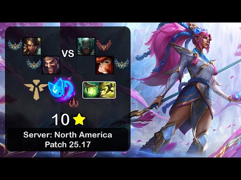 Nidalee Support + Draven vs Pyke + Miss Fortune - NA Challenger - Patch 25.17
