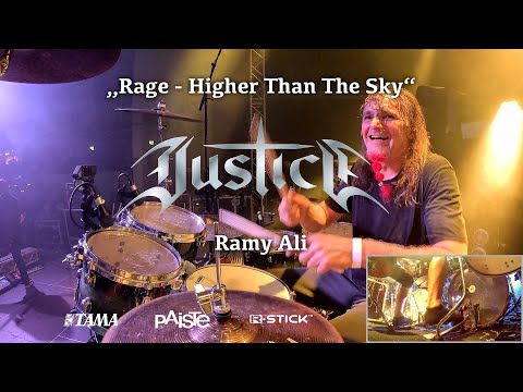 Rage - Higher Than The Sky (Cover) | Justice - Ramy Ali @ 35 (+1) Jahre Justice Jubiläum | Drum Cam
