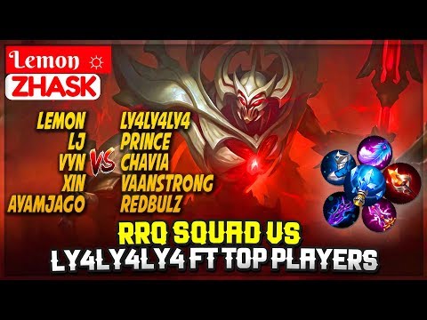 RRQ VS · ly4ly4ly4 Ft Top Players [ Lemon ☼ Zhask ] Mobile Legends Video