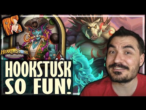 HOOKTUSK IS TOO MUCH FUN! - Hearthstone Battlegrounds