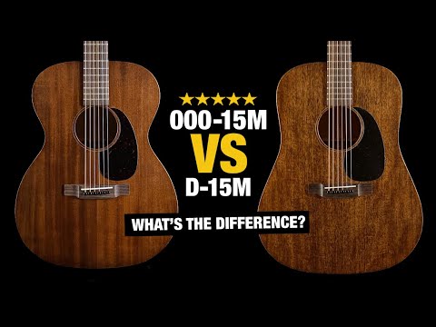 Martin 000-15M vs D-15M - Acoustic Body Shape Comparison