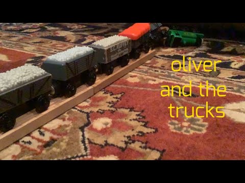 Thomas and friends b roll and slow motion crashes #3 Oliver and the trucks