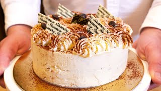 How to Make TIRAMISU SEMIFREDDO CAKE Like a Pastry Chef