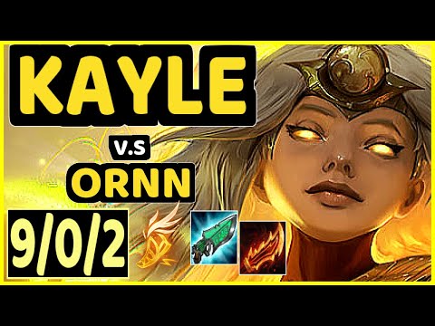 AYEL (KAYLE) vs ORNN - 9/0/2 KDA TOP CHALLENGER GAMEPLAY - BR
