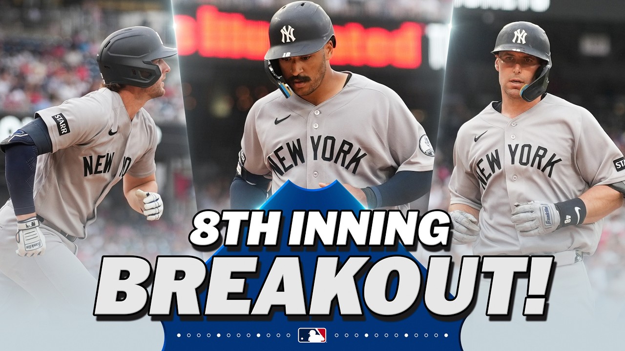 CLUTCH THREE-HOMER INNING gives the Yankees a late lead vs. the Nationals! | MLB Highlights