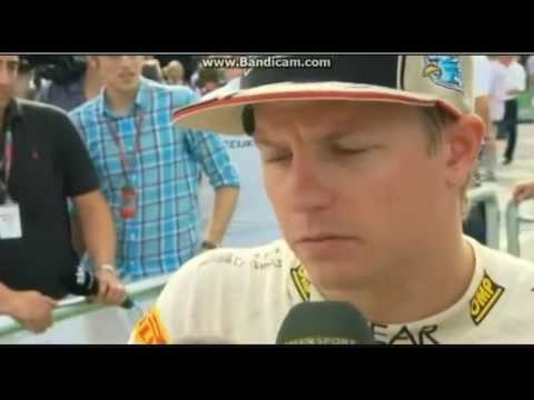 Kimi Räikkönen post race interview (Hungary 2012)