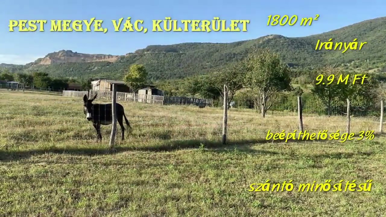 Eladó Szántó, Vác 1800 m² 9.9 M Ft