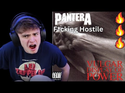 Teen Reacts To Pantera - F*cking Hostile!!!