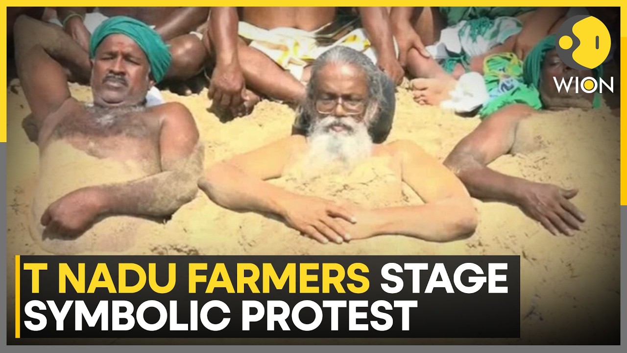 Tamil Nadu Farmers Stage A Protest Over Cauvery Water Dispute With Karnataka | WION