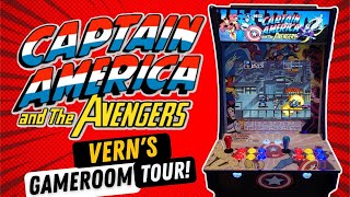 Arcade1Up Captain America & The Avengers Mod! PLUS Vern's Gameroom Tour!