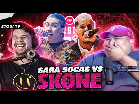 EL PRIME DEL SKONE MADAFAKAAA - Reacción a SARA SOCAS vs SKONE - FMS Esp - EYOU TV