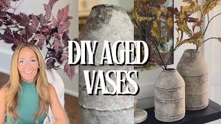 FALL VINTAGE VIBES: DIY AGED VINTAGE VESSELS | REPURPOSED VASES | HIGH END DIY DUPES