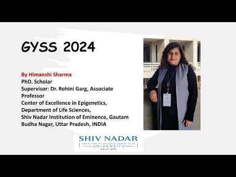 GYSS 2024 - Presentation Pitch - Himanshi Sharma - Shiv Nadar Institution of Eminence