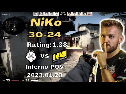 G2 NiKo POV vs NaVi (Inferno) @ BLAST Premier Spring Groups 2023