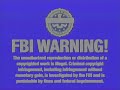 FBI Warning VHS