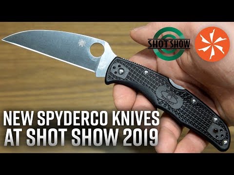 New Spyderco Knives At SHOT Show 2019 (KnifeCenter Coverage)